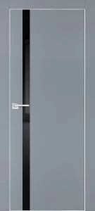 Межкомнатная дверь PX-8  AL кромка с 4-х ст. Серый матовый