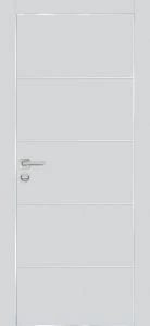 Межкомнатная дверь PX-12  AL кромка с 4-х ст. Сапфир матовый