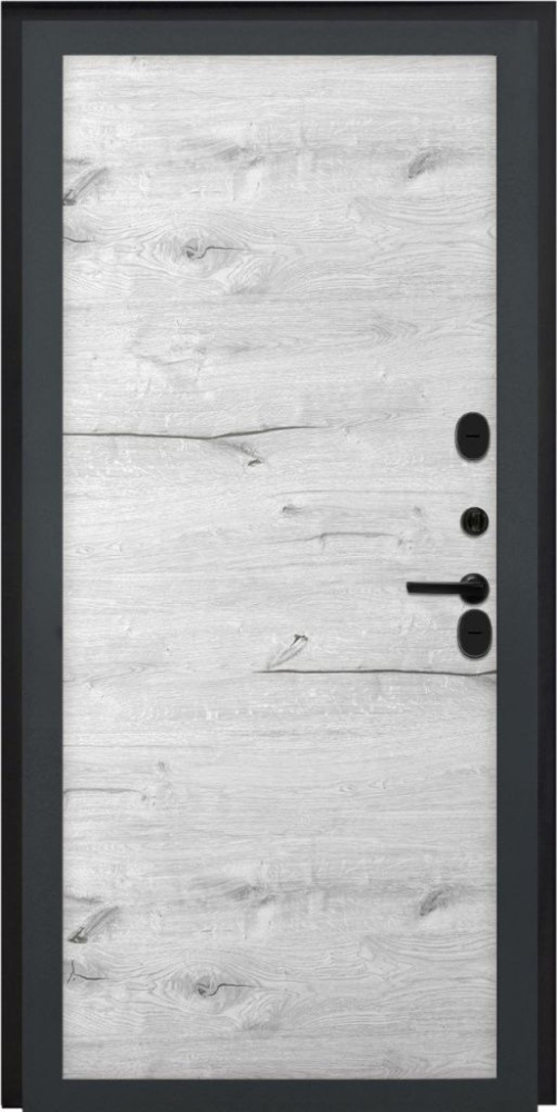 Входная дверь ДвериПРО Берген Без фрезеровки Дуб арктик горизонт DPRO196720 внутренняя сторона